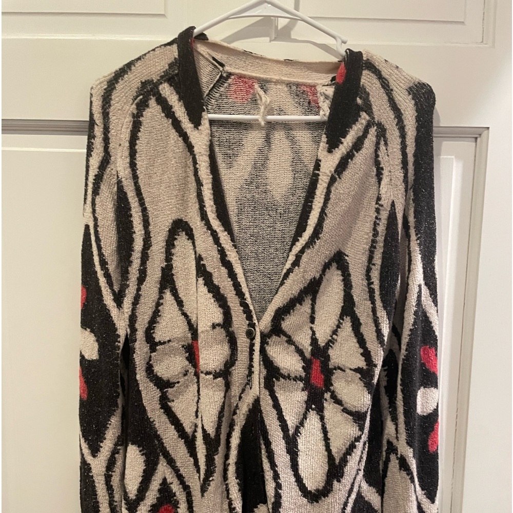 Anthropologie Field Flower cardigan M